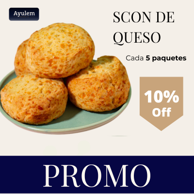 Promo 5 paquetes de scon de queso