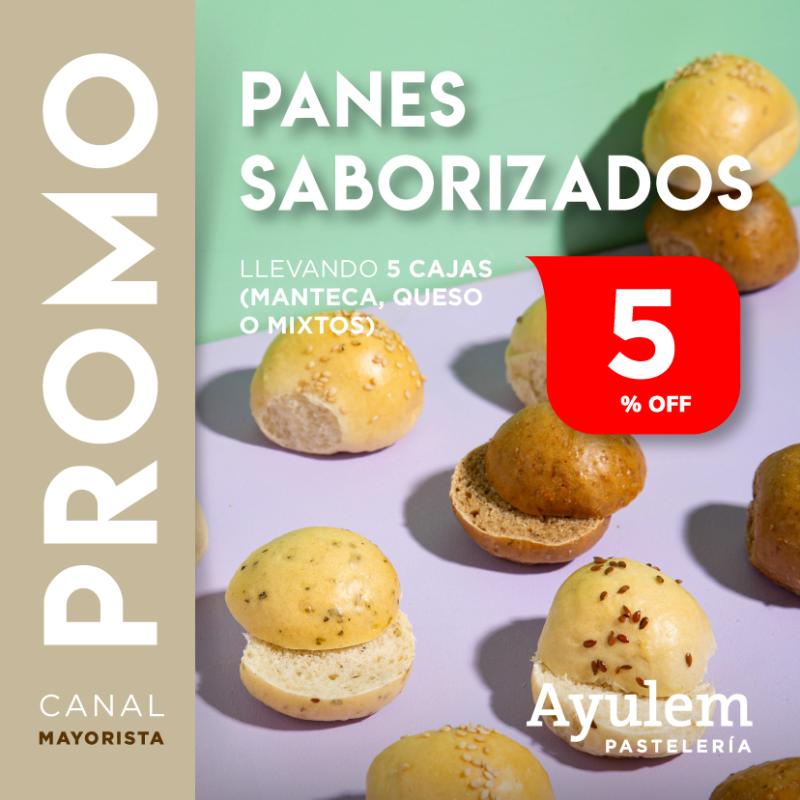 Promo 5 cajas saborizados manteca chicos